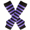 thumbnail image 1 of YOPTOP Festive Striped Winter Arm Sleeves - Fire Ninja Style - Women‘s Fashion Accessory - Hand Wash or Dry Clean - Elastic Material - Knit Pattern - Suitable for Outdoor Use - Decorativ, 1 of 6