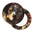 thumbnail image 7 of Cauagu Flower Crown Dog Print Round Stool Covers,Seat Cushion for Round Bar Stool Chair Seat Cover for Bar Round Chair Fits for 12/13/14in Bar Stool Cushion, 7 of 7