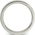 thumbnail image 2 of Titanium Edward Mirell Brushed & Polished Tri Dome Milgrain 4mm Band (Size 9.5) Made In United States emr155-4mm-9.5, 2 of 5