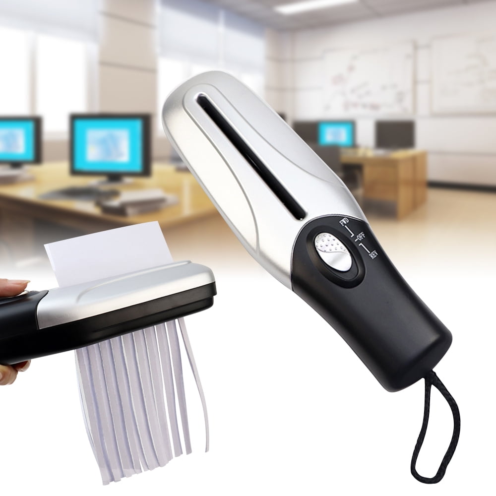 Hand Strip Cut Home Office Papier Shredder Mini Déchiqueteuse Destructeur P5N1