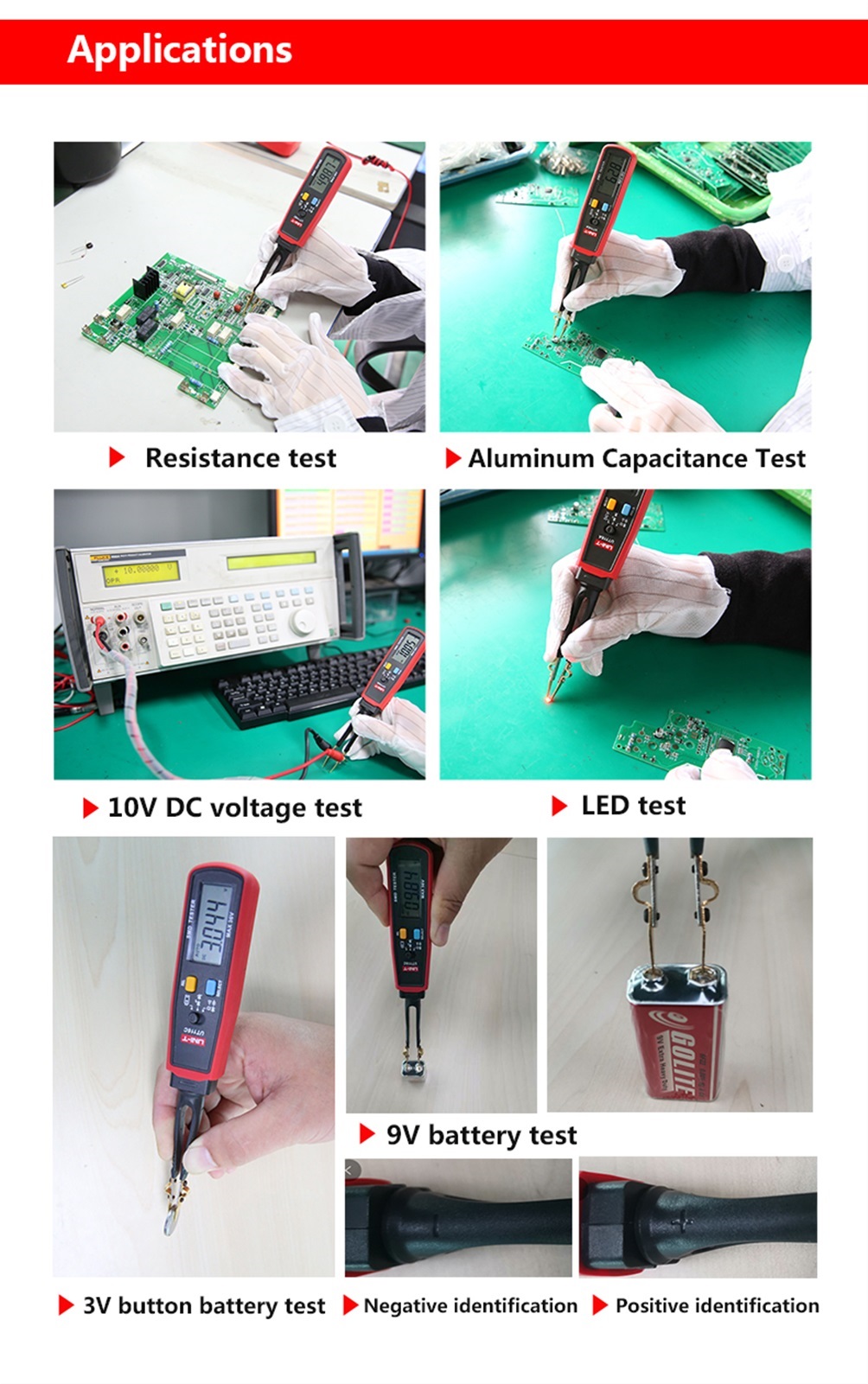 UT116A UT116C SMD Multimeter Tester 36V Voltage Meter Resistance Capacitance Zener Diode Continuity Battery Tester ,Precise Measurements