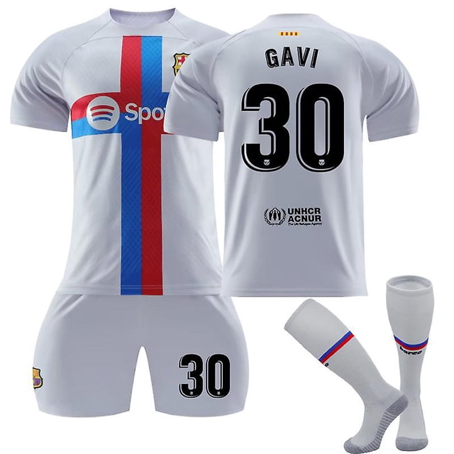 Barcelona 2022-2023 Nueva temporada Conjunto de camiseta de fútbol para adultos infantiles-22 23 GAVI 30-Niños 16 (90-100 CM) BmatwkZeng Bmatwk Jersey