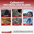 thumbnail image 2 of Caliastro 6-Inch Thick Metal Cutting Reciprocating Saw Blades (18 TPI), Made of Long Lasting Bi-Metal (HSS teeth bonded to HCS body) - 8 pack, 2 of 8