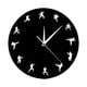 thumbnail image 3 of Reloj de pared de acrílico, decorativo, único, silencioso, reloj colgante para dormitorio y cocina en estilo rústico., 3 of 9