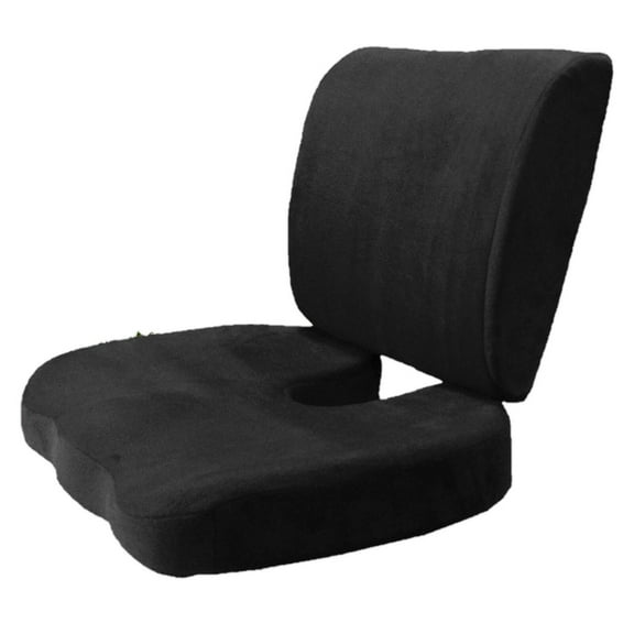 SET Memory Foam Lumbar Cushion Seat Support Pillow Home Office Pain Orthopedics
