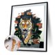 thumbnail image 3 of Kit de pintura por números DIY Tigre mano aceite arte imagen artesanía hogar pared decoración Hugtrwg Para estrenar, 3 of 9