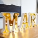 thumbnail image 3 of Lámpara con letras galvanizadas doradas, luz blanca cálida, constante, brillante, para fiesta de cumpleaños, decoración interior, luz nocturna, 3 of 8