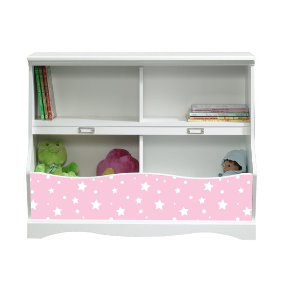 Lifesong Milestones Modern Bookcase Footboard For Kids - (Stars Pink 414436 Pogo)