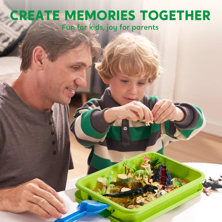 Klever Kits Dinosaur Sensory Bin with Glow-in-Dark photo 3