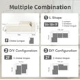 thumbnail image 4 of Luxury Compression Module Couch,Chenille,Thick Seat,Soft Sectional Sofa for Living Room(BLack,Lounge Sofa), 4 of 8