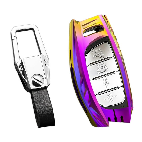 For Hyundai Key Fob Cover,Keychain,Zinc Alloy Protection Car Key Case For 2016-2022 Ioniq Elantra Sonata Tucson GT Smart Remote Keyshell Accessories