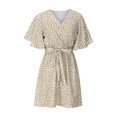 thumbnail image 4 of Vestido estampado informal con cuello en V y tirantes de manga corta para mujer Pompotops ghjkhdj15838, 4 of 8