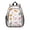 Kawaii Cat and, variant on Cat Head White Pattern Backpack for School, Cute School Bag with Adjustable Shoulder Straps and Padded Back, 15"x11.42"x5.5"