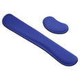 thumbnail image 1 of Unique Bargains Keyboard Wrist Pad Mouse Wrist Rest Ergonomic Wrist Support Comfortable Memory Foam Style 1, Blue 1 Set, 1 of 5