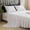 White, variant on Polyester Bed Sheet Set 3 Piece - Brushed Microfiber Bedding Set with Flat Sheet and Pillowcases - Soft Wrinkle Resistant Bed Sheets for Bedroom