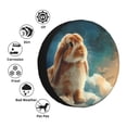 thumbnail image 4 of Rateoe Starry Sky Cloud Cute Rabbit Pattern Tire Cover Wheel Protectors Weatherproof Wheel Covers Universal Fit for Trailer Rv SUV Truck Camper Travel Trailers Accessories-16 inch, 4 of 6
