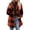 Red, variant on Hzzrkos Women Casual Loose Plaid Button Down Lapel Collar Long Sleeve Fleece Lined Shacket Jacket Warm Winter Outerwear Coat Fashion Button Front Shirt Jacket Blue XL