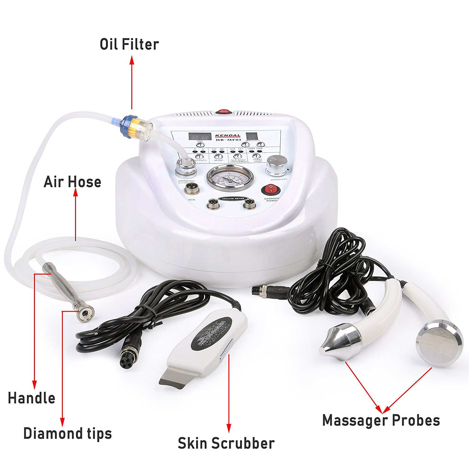 Kendal 3 in 1 Professional Diamond Microdermabrasion Machine - image 2 of 9