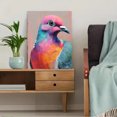 thumbnail image 5 of Colorful Pigeon Canvas Painting Dining Room Wall Art, 5 of 8