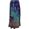 thumbnail image 2 of Sharvgun Indian Boho Skirt Long With Sequins Embroidered Design Drawstring Fashions Tie Dye Multi, 2 of 2