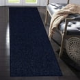 thumbnail image 2 of Home Queen Solid Beige Color Custom Size Runner Area Rugs Navy - 3' x 36', 2 of 2