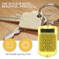 thumbnail image 4 of MasteelfCA 3pcs Mini Electronic Calculator Keychain Tiny Small Pocket Calculator Key Ring, 4 of 7