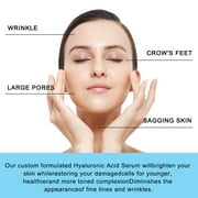 Elbbub Hyaluronic Acid Serum for Face 90ml, Moisturizing and Hydrating Serum for Rough Skin,Reduce Fine Lines & Inflammation,Fast Absorption,Non Greasy