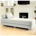 thumbnail image 5 of Jaxx  Avida Daybed - Fold Out Queen Sleeper - Premium Boucle: Sleek and Modern Lounge for Relaxing and Overnight Guests Navy, 5 of 5