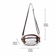 thumbnail image 3 of Clear Football Purse, Football Shaped Clear Stadium Bag,Clear Bag For Stadium Events And Concerts, 3 of 4