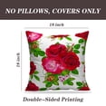 thumbnail image 2 of LALILO Throw Pillow Covers Tropical Foliage Colorful Watercolor Cushion Cover 18" x 18", 2 Pack, 2 of 6