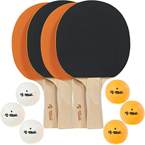 4 Player Stiga Classic Racket Set Table Tennis Ping Pong Paddles White Balls NEW 