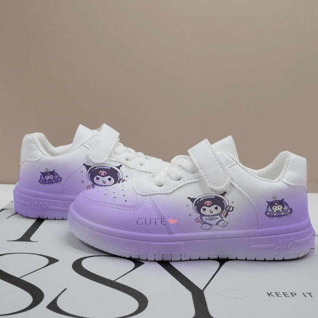 Zapatos de cuero azul canela perro niñas lindos zapatos blancos para niños 2024 otoño zapatillas nuevas zapatillas