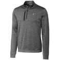 thumbnail image 2 of Men's Cutter & Buck  Gray Albuquerque Isotopes Big & Tall Stealth Heathered Quarter-Zip Pullover Top, 2 of 3