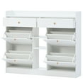 thumbnail image 4 of Aukfa Shoe Cabinet with 4 Flip Drawers and 2 Storage Drawers - White, 4 of 10