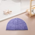 thumbnail image 4 of Non Slip Absorbent Bath Mat Bathroom Shower Rugs Semicircular Chenille Carpet, 4 of 12