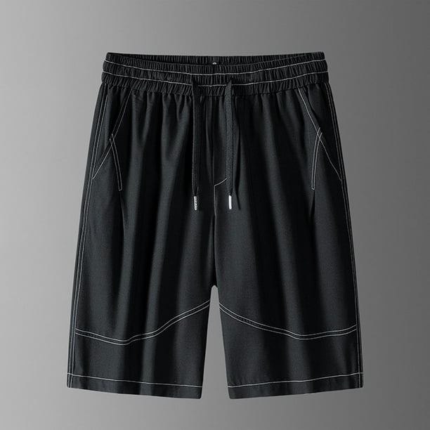 pstuiky Pantalones cortos para hombre, Pantalones cortos casuales, transpirables y de uso diario para hombre, para playa y exteriores Pantalones cortos para correr para hombre