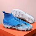 thumbnail image 4 of Botas de fútbol de alta calidad para hombre, zapatos de fútbol, tobillo alto, TF/FG, antideslizante, entrenamiento, ultraligero, cómodo, hierba, venta al por mayor, 4 of 5