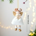 thumbnail image 4 of Shoreew Christmas Angel Ornament Plush Felt Doll Festive Christmas Tree Decoration with Lanyard Holiday Spirit Hanging Pendant, 4 of 5