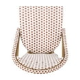 thumbnail image 3 of Outdoor PE Ratten and Aluminum French Bistro Chairs, Set of 2, Rusted Red & White, Bamboo Print Finish, 3 of 27