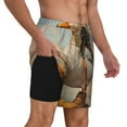 thumbnail image 2 of Balery Hiking Duck Bañador para hombre, shorts de playa de secado rápido con entrepierna y forro de compresión-Large, 2 of 6