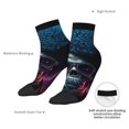 thumbnail image 6 of Pofeuu Punk Style Blue Haired Skull Print 30cm Socks, Adult Running Hiking Socks for Youth and Adult, 6 of 7