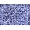 thumbnail image 1 of Ahgly Company Machine Washable Indoor Rectangle Oriental Blue Traditional Area Rugs, 4' x 6', 1 of 4