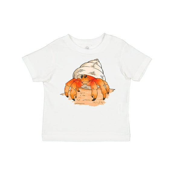 Inktastic Cute Hermit Crab on Beach Boys or Girls Toddler T-Shirt
