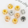 thumbnail image 5 of Lomubue 100Pcs 8mm Spacer Bead Shiny Rhinestone 6 Faux Diamonds DIY Copper Jewelry Necklace Making Handmade Accessories Handcraft Supplies, 5 of 10