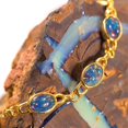 thumbnail image 3 of ENCHANTED CASTLE 18kt GOLD PLATED AUSTRALIAN BLACK OPAL BRACELET, 3 of 4