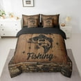 thumbnail image 2 of Homewish Big Pike Fish 7-Piece Twin Bedding Sets,Rustic Farmhouse Cabin Bedding Comforter Set,Hunting And Fishing Sheet Sets For Teens,Super Cozy Room Decor Reversible, 2 of 8