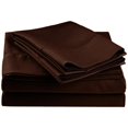 thumbnail image 1 of Cotton Rich 600 Thread Count Hem Stitch Sheet Set  King-Chocolate, 1 of 2