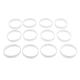 thumbnail image 2 of 2-3pack 12 Piezas s en Blanco s de Goma de Silicona Blanco 3 piezas Sunnimix Pulseras deportivas en blanco, 2 of 8