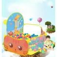 thumbnail image 3 of Kids Ball Pit with Basketball Hoop Baby Play Ball Pool Tent Cartoon Giraffe Safe Toddlers Tent for Indoor (No Ocean Balls), 3 of 9