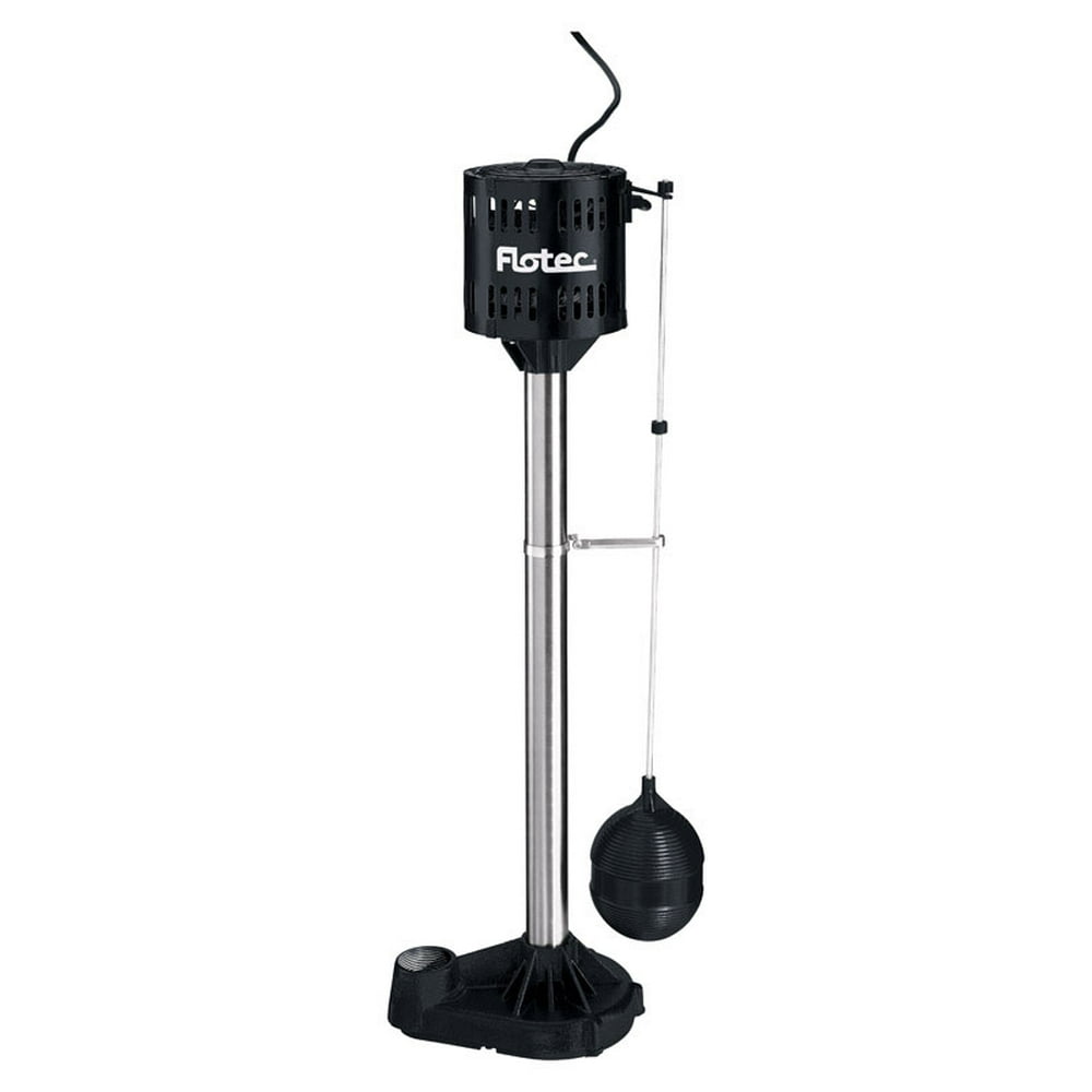Flotec 1/3 hp 3480 gph Cast Iron Submersible Pedestal Sump Pump